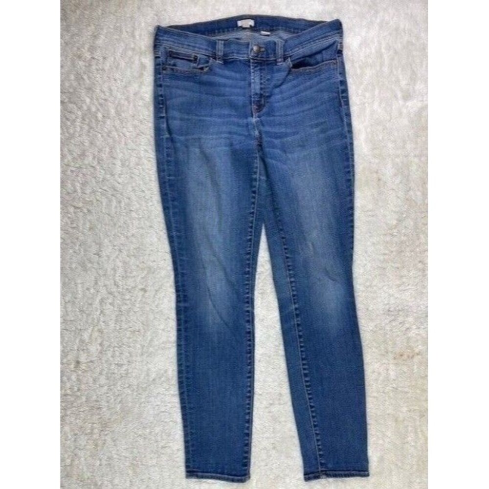 J Crew Size 29 Womens Jeans Skinny Stretch Med Wash Low Rise